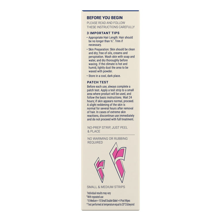 Nair Wax Ready Strips 40ct For FACE & BIKINI image 1