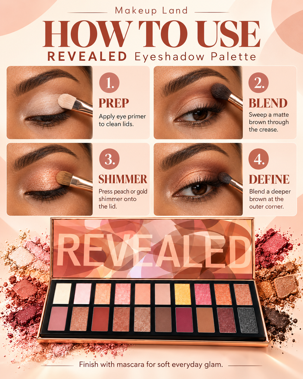 Coastal Scents Revealed Rouge Eyeshadow Palette