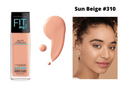Maybelline Fit Me matte poreless foundation "Sun Beige" image 0