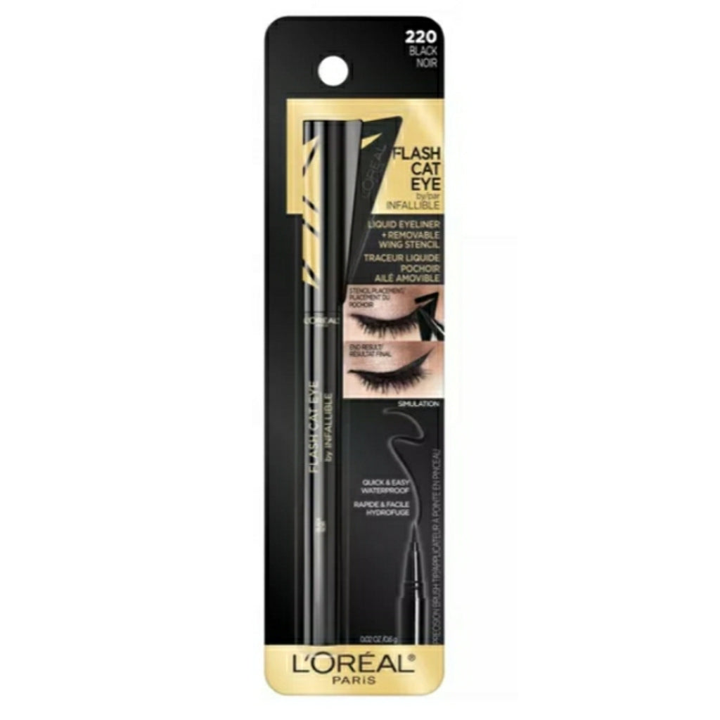 LOREAL Paris Flash Cat eye Liquid Liner and stencil "Black" image 0