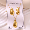 Gold Plated Necklace Earring and Necklace Set