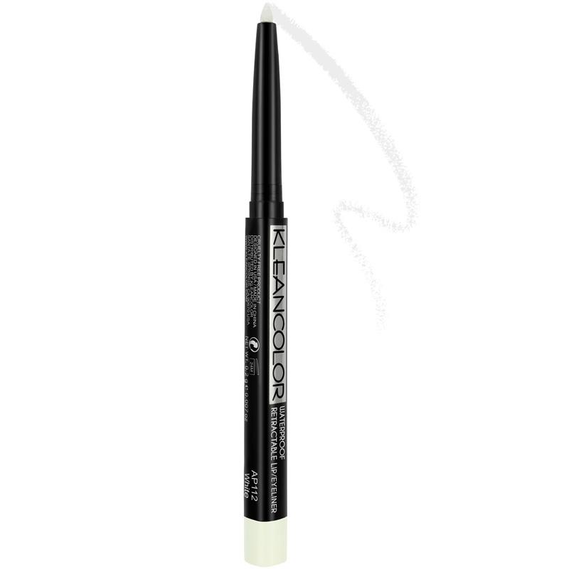 Kleancolor waterproof retractable eyeliner "white" image 0