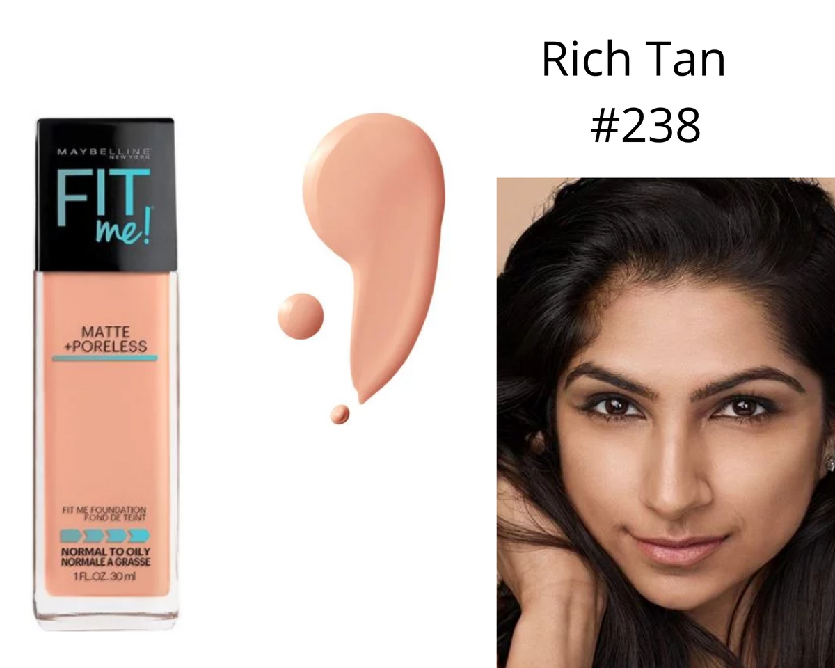 maybelline Fit me matte poreless foundation "Rich Tan" image 0
