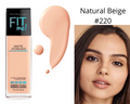 Maybelline Fit Me matte poreless foundation "Natural Beige" image 0