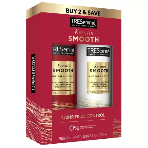 TRESemme Keratin Smooth Shampoo and Conditioner 28Fl Oz  image 1